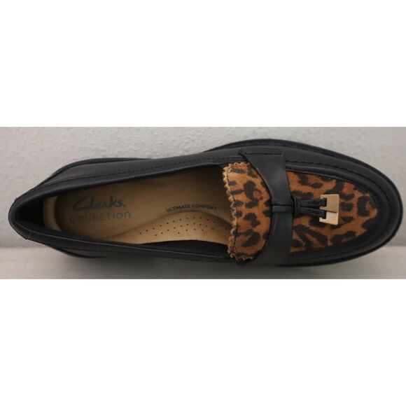 Clarks 26184751 Women's Sz 5M Leopard Print Leather Westlynn Bella Loafers - Picture 6 of 11